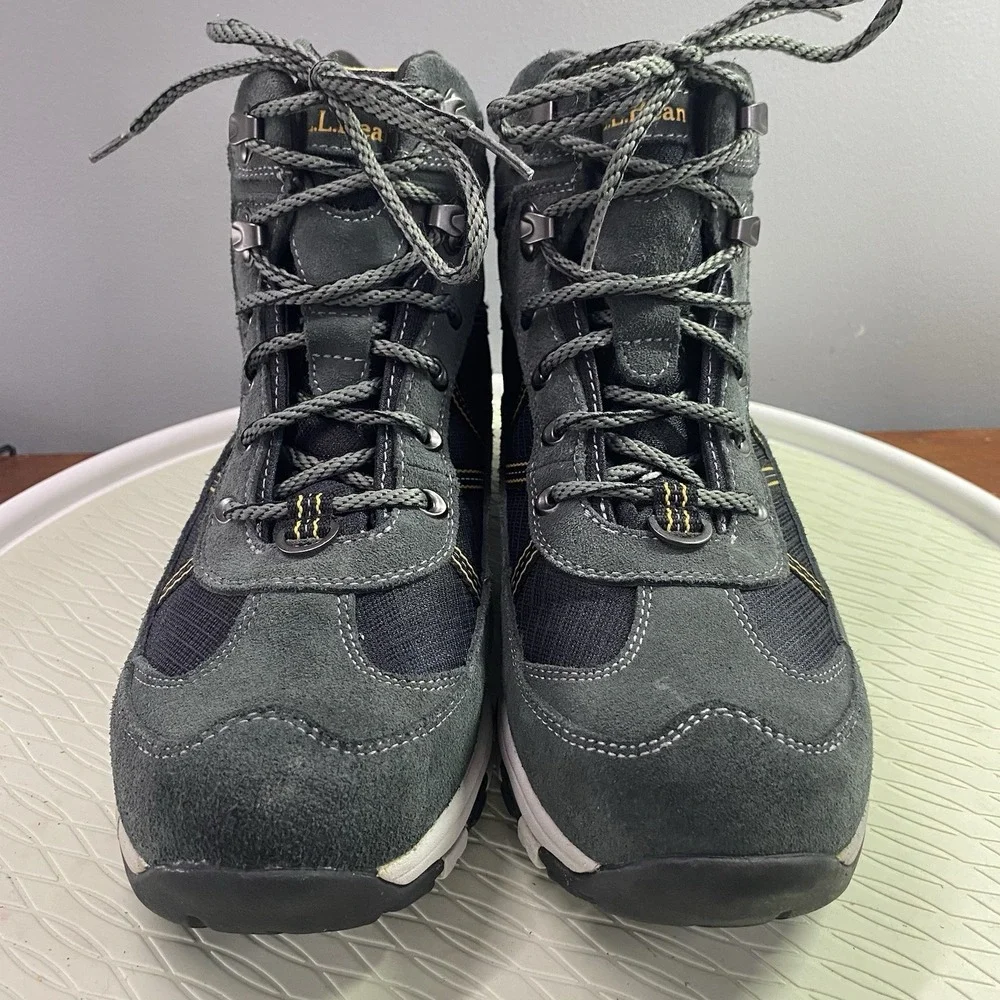 LL BeanTek‎ 2.5 Gray&Black Waterproof Primaloft Suede Hiking Boot Hi-top Men's9M